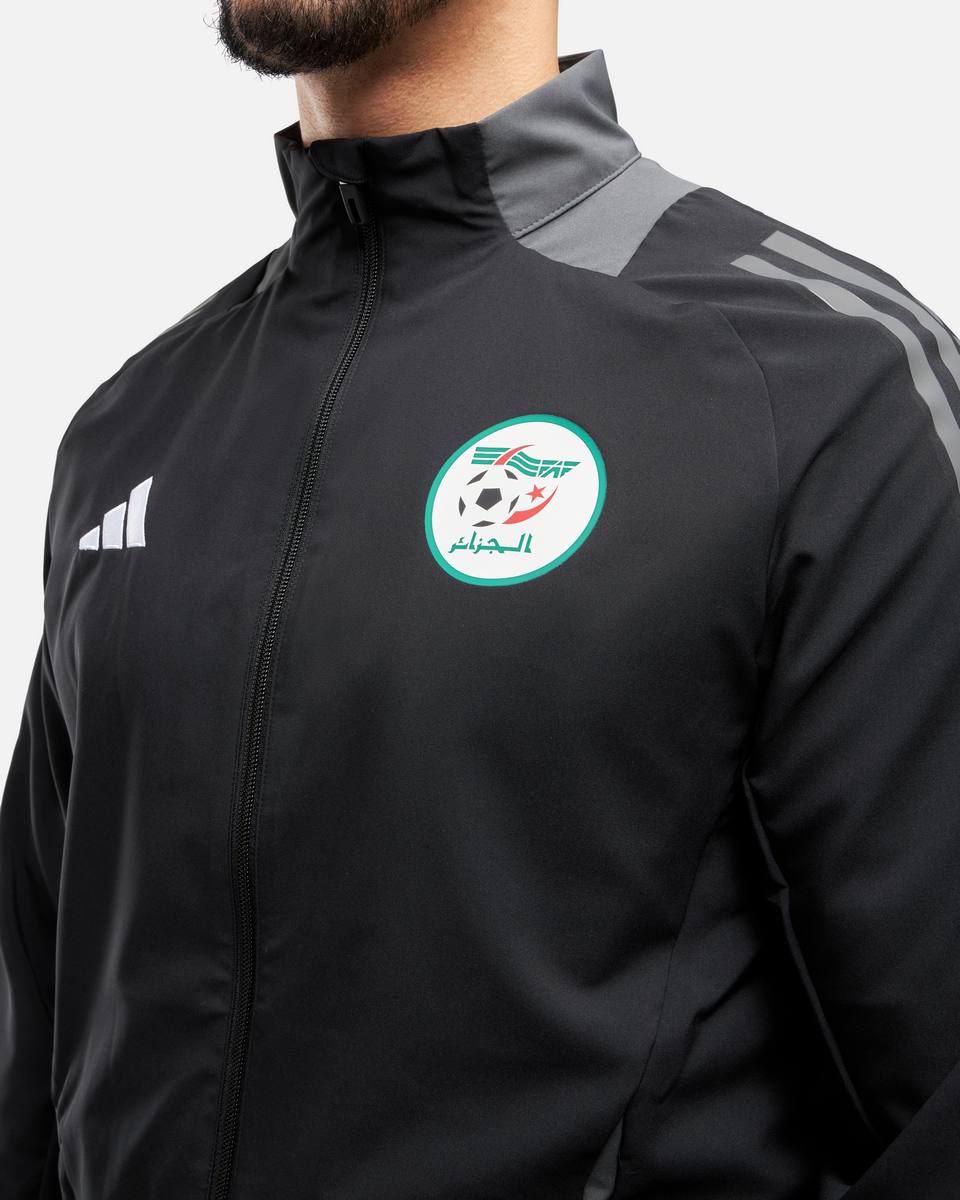 Veste de survêtement Algérie 2025 - Noir/Gris