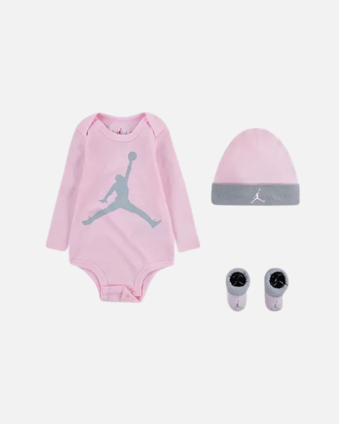 Ensemble Nike x Jordan bébé - Rose/Gris
