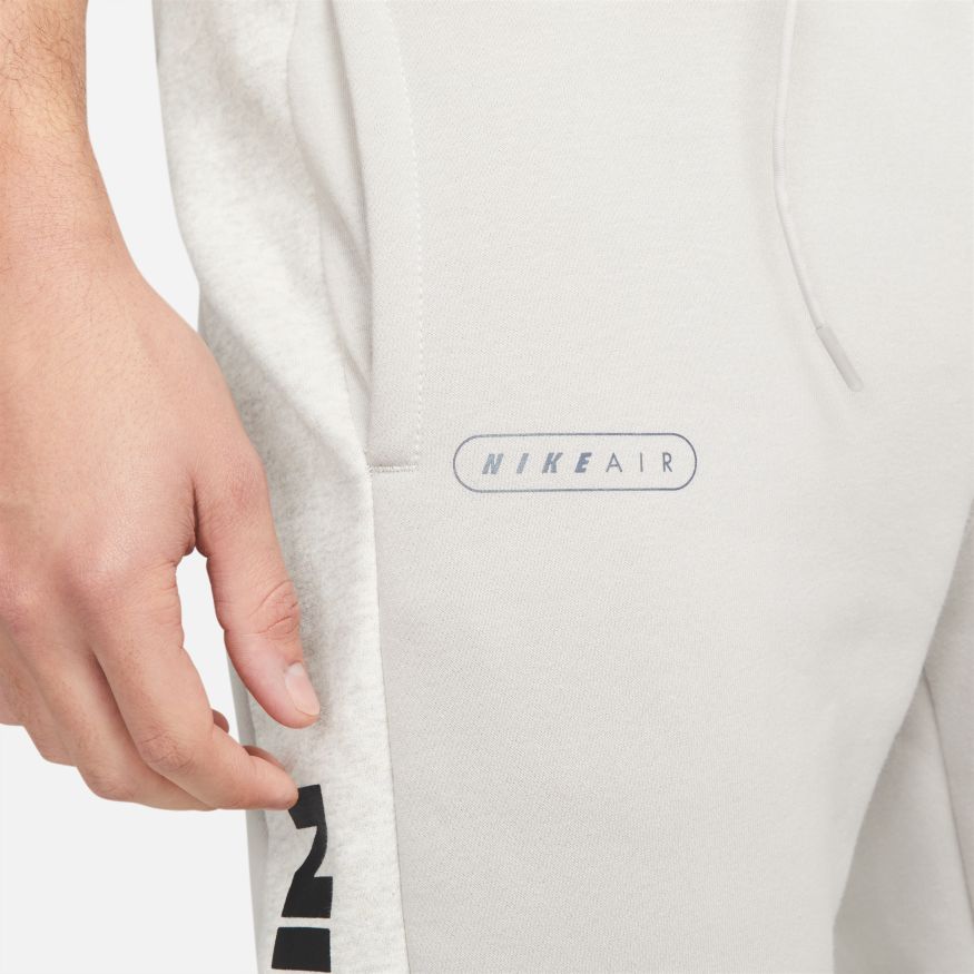 Pantalon Nike Air fleece brossé - Gris/Blanc