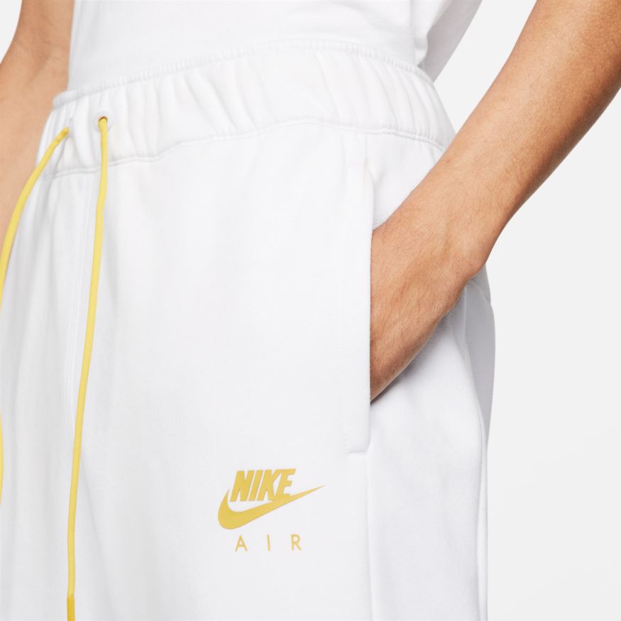 Pantalon Nike Air fleece brossé - Blanc/Doré