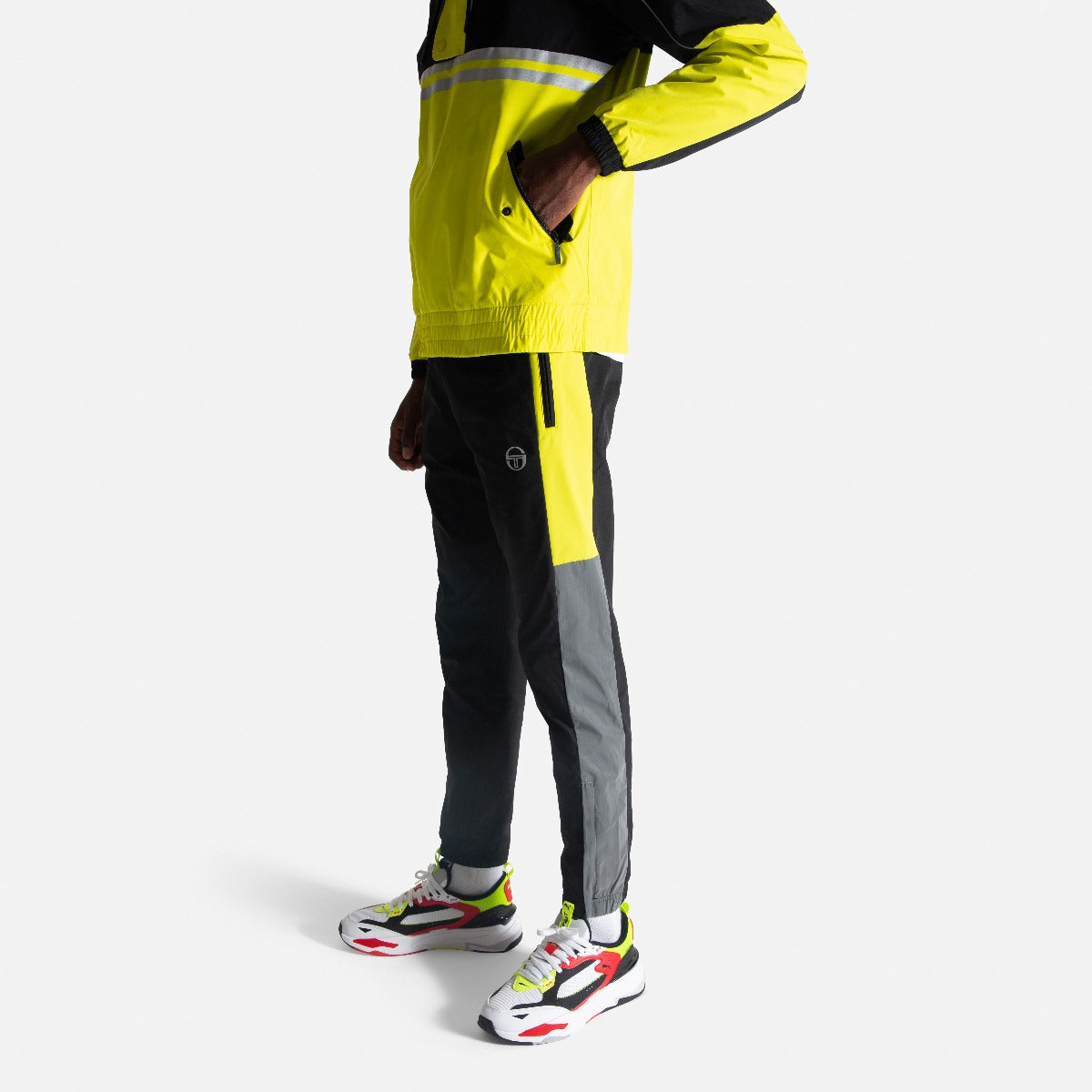 Pantalon survêtement Sergio Tacchini NASLEM - Noir/Jaune
