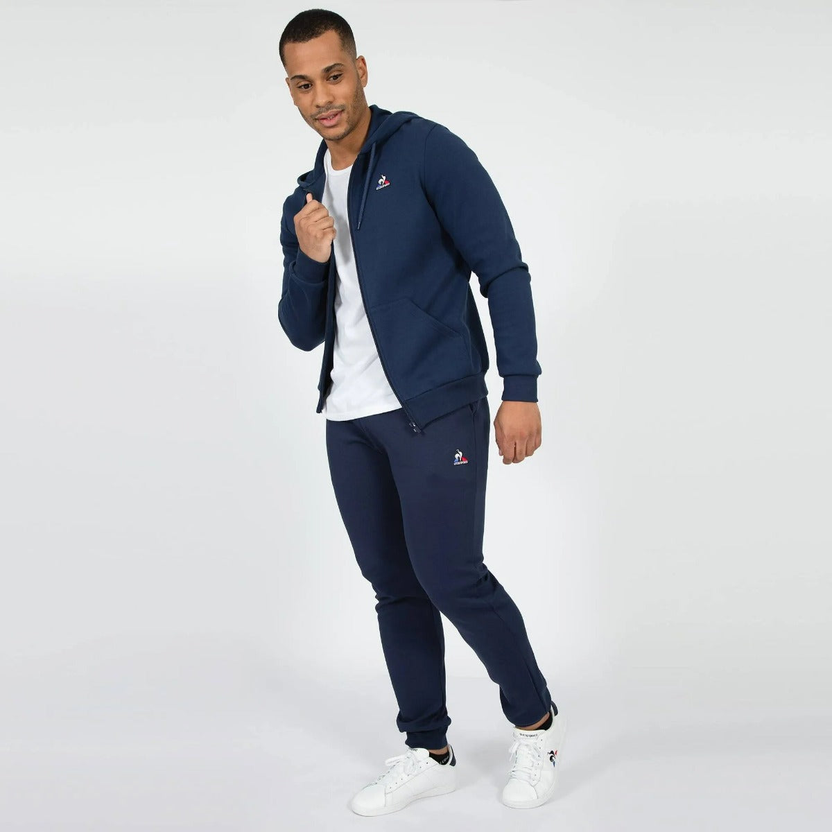 Sweat zippé à Capuche Le Coq Sportif Essentiels - Bleu