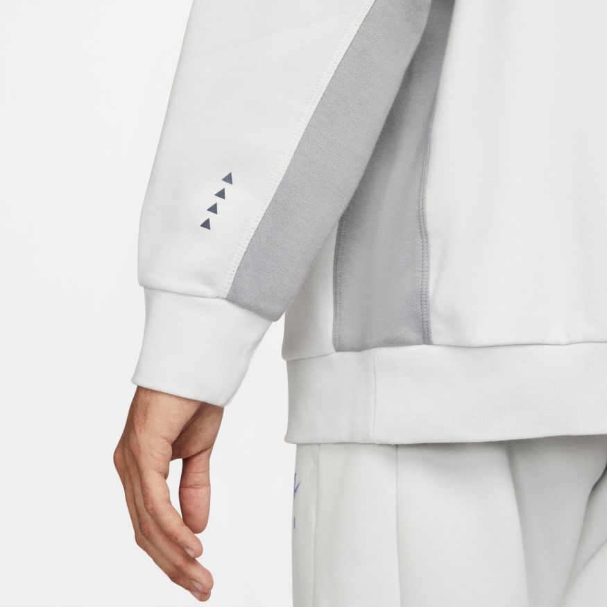 Sweat Nike Air brossé - Blanc/Bleu/Gris