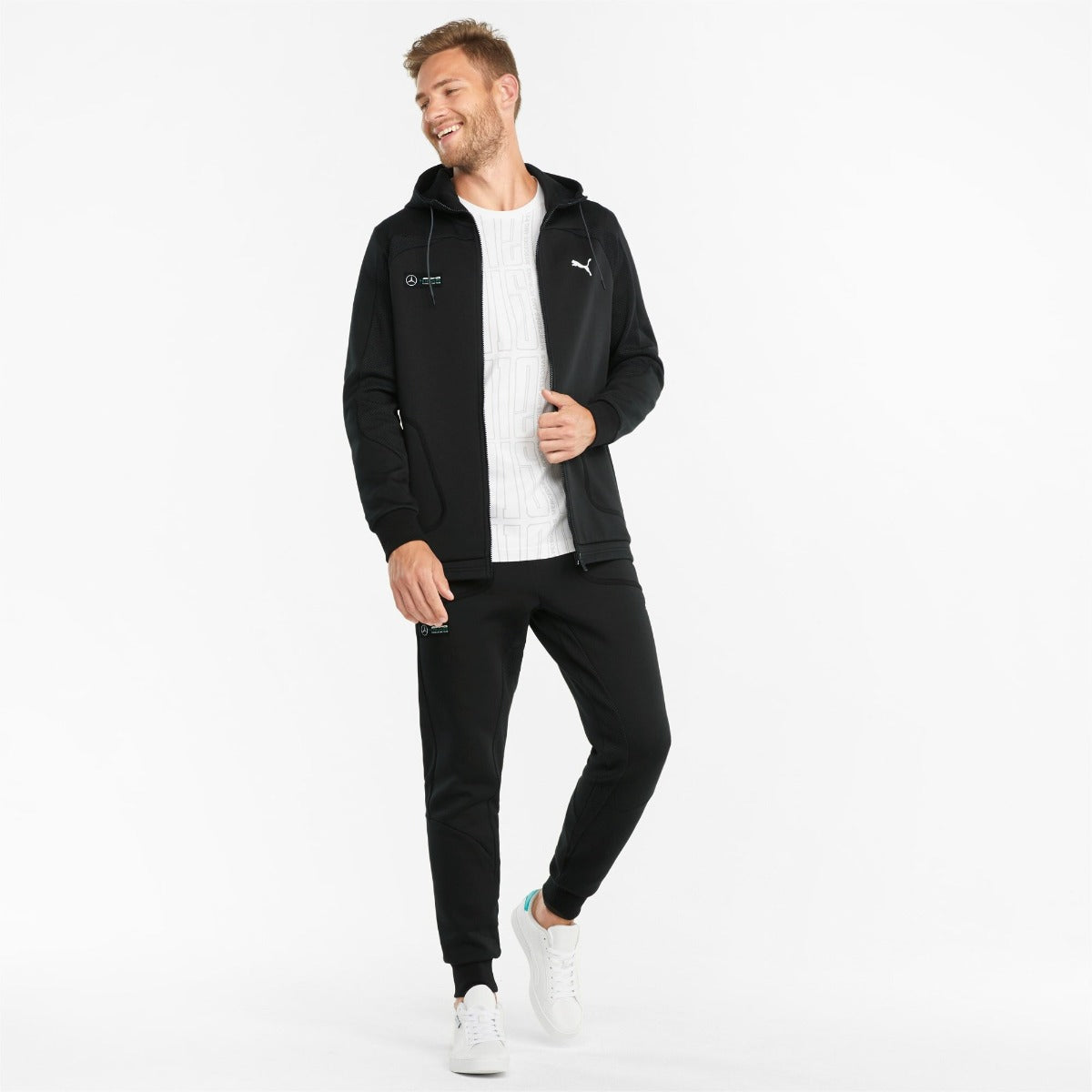 Veste à capuche Puma Mercedes F1- Noir