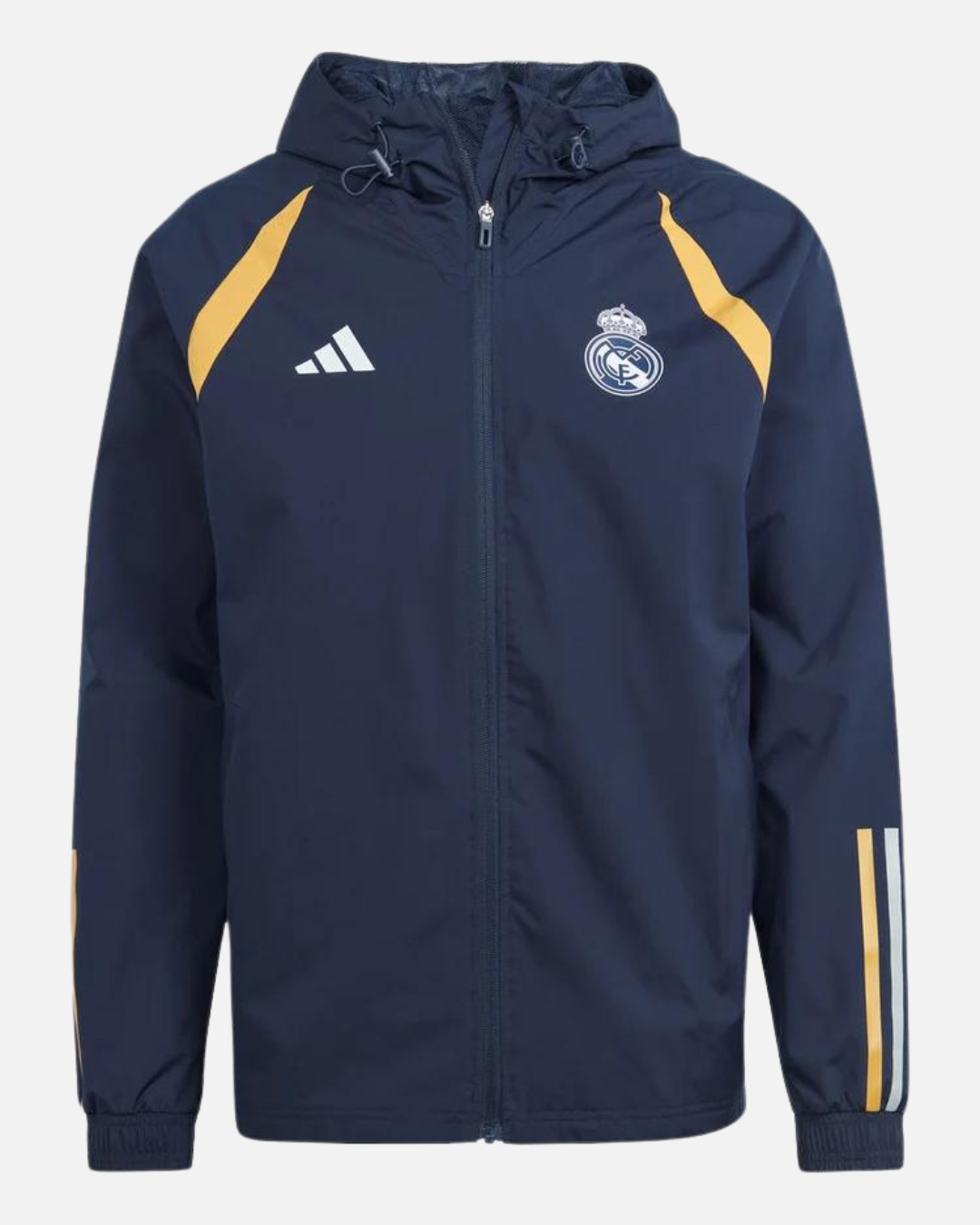 Veste Coupe-Vent Real Madrid 2023/2024 -Bleu/Jaune/Blanc