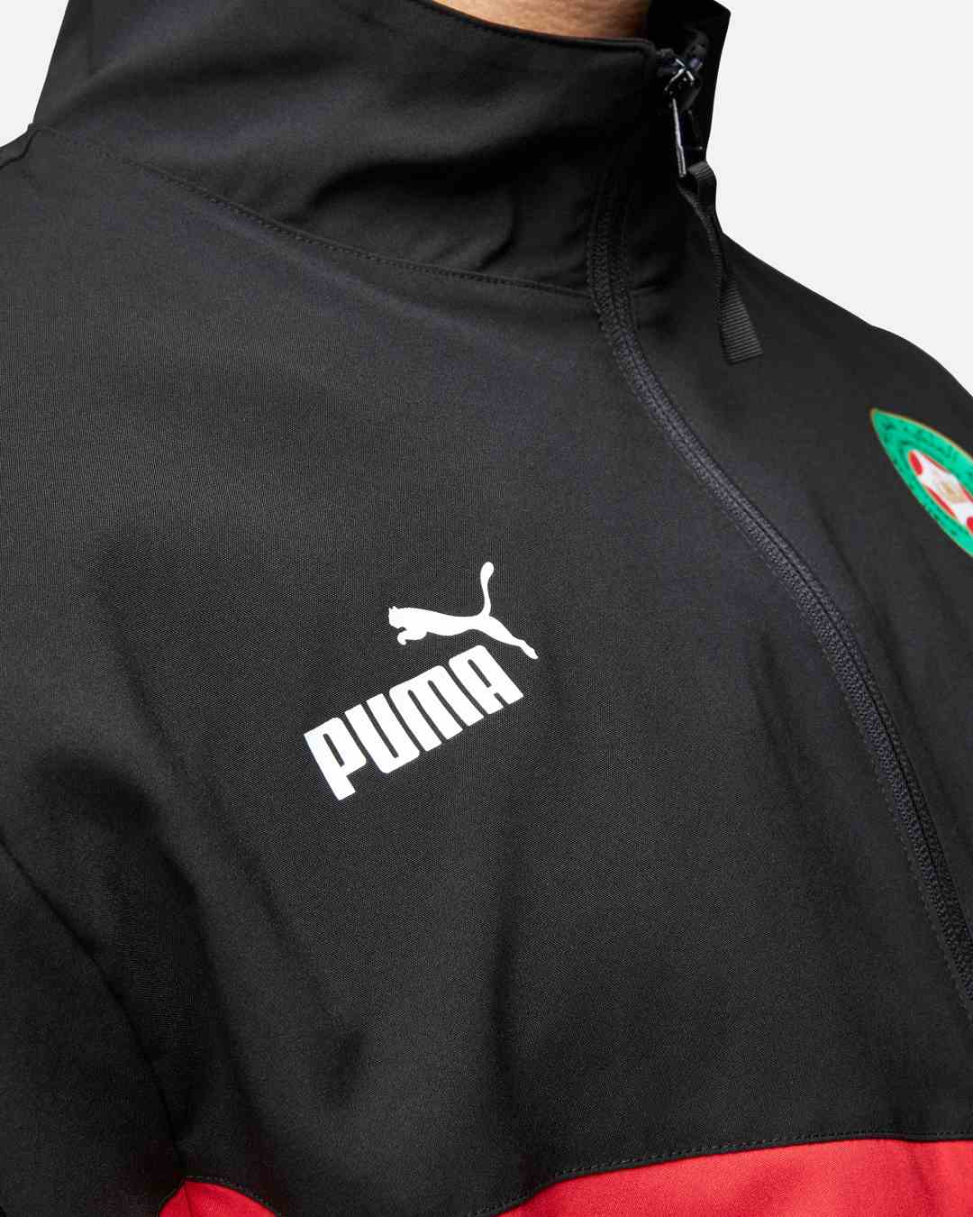 Veste de survêtement Maroc 2024 - Noir/Rouge/Vert