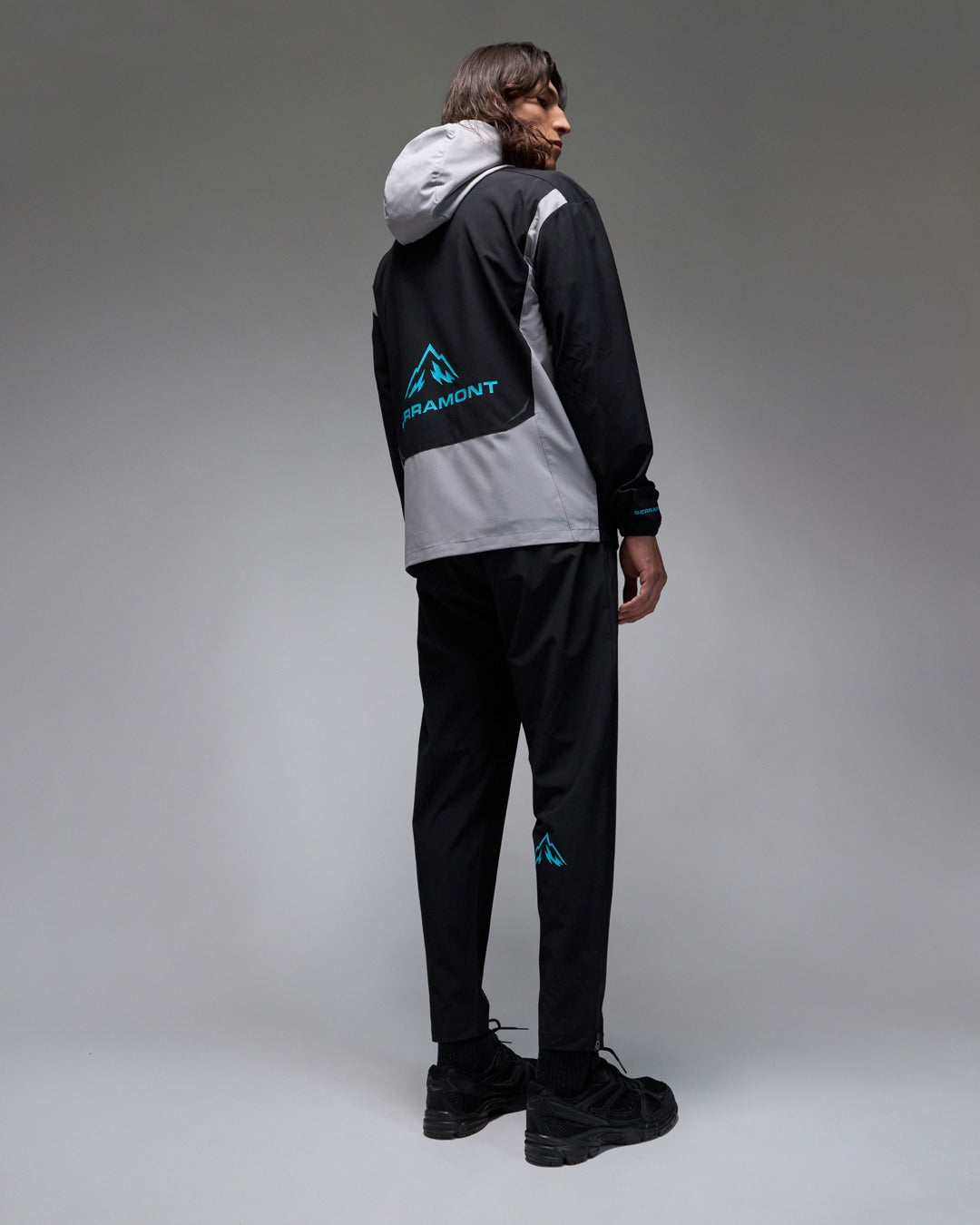 Veste de survêtement Running Serramont Velocity - Noir