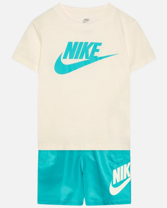 Ensemble T-shirt Short Nike Enfant - Blanc/Bleu