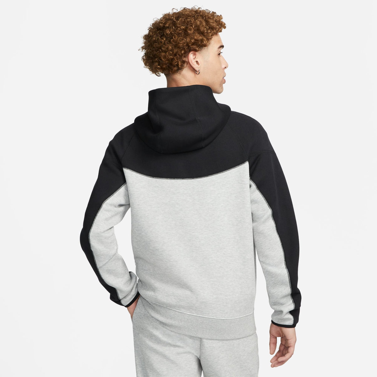 Veste Nike Tech Fleece Windrunner - Gris/Noir