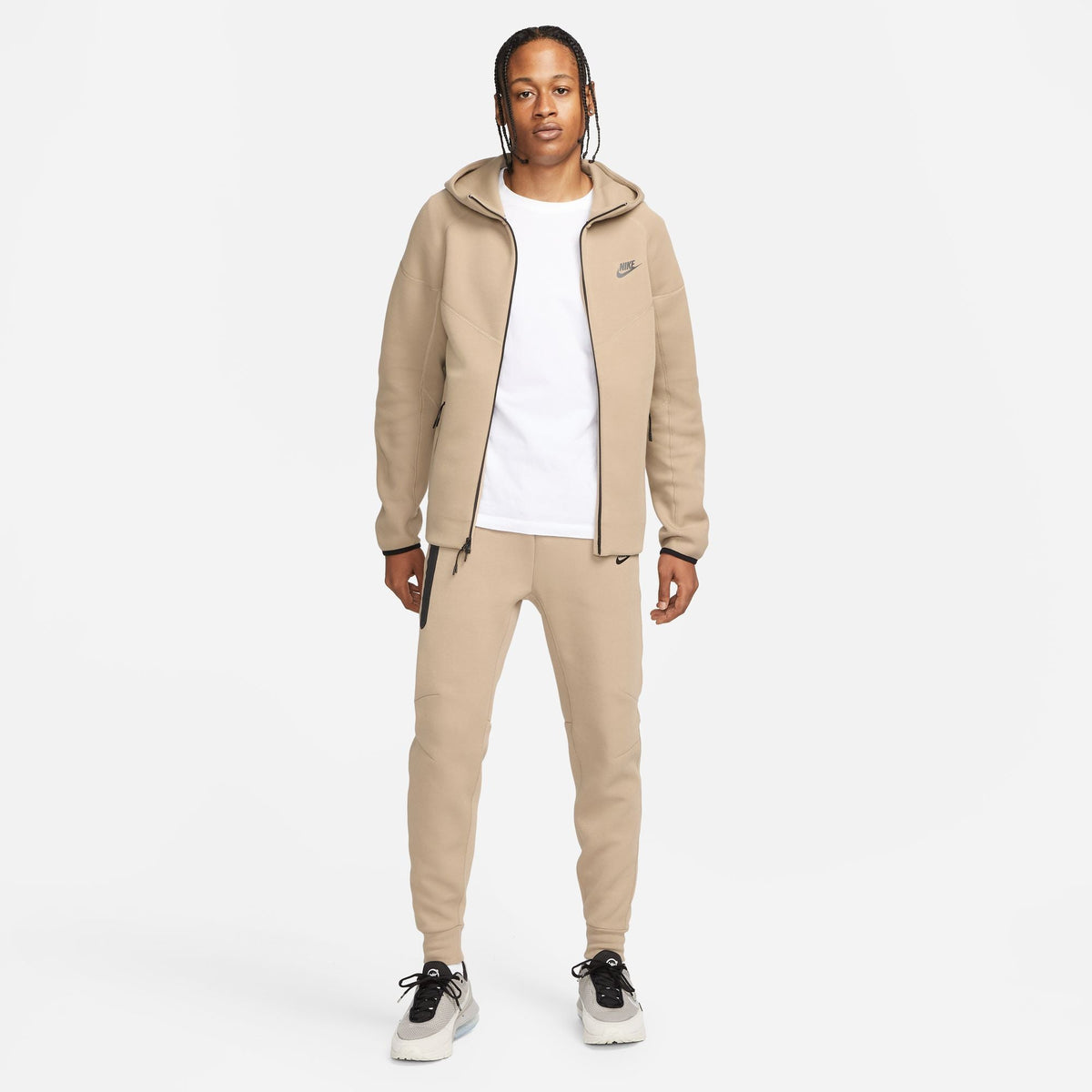 Veste Nike Tech Fleece Windrunner - Marron