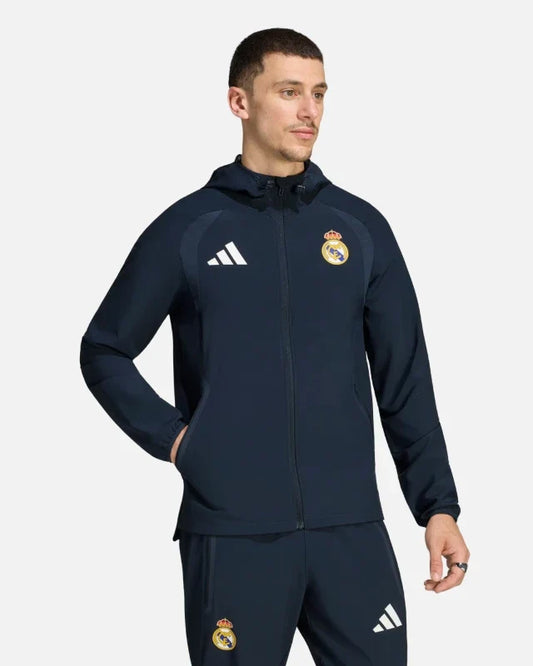 Veste Real Madrid Tiro Travel 2026/2027- Bleu