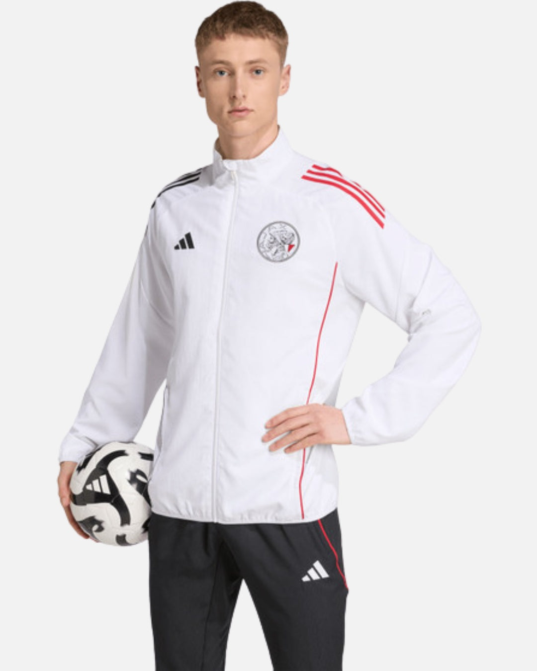 Veste de survêtement Ajax Amsterdam 2025/2026 - Blanc