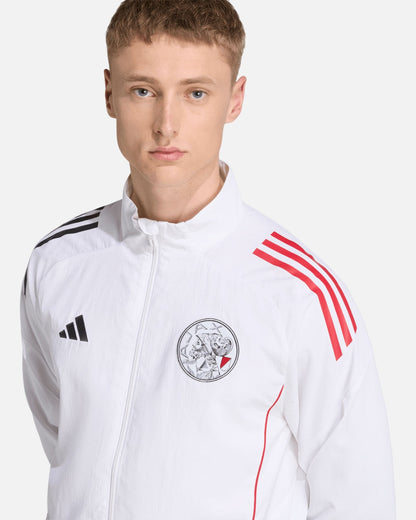 Veste de survêtement Ajax Amsterdam 2025/2026 - Blanc