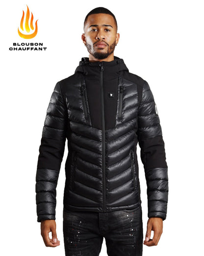 Blouson chauffant Comme des Loups Toronto - Noir