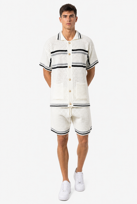 Ensemble IKAO Homme Maille Crochet