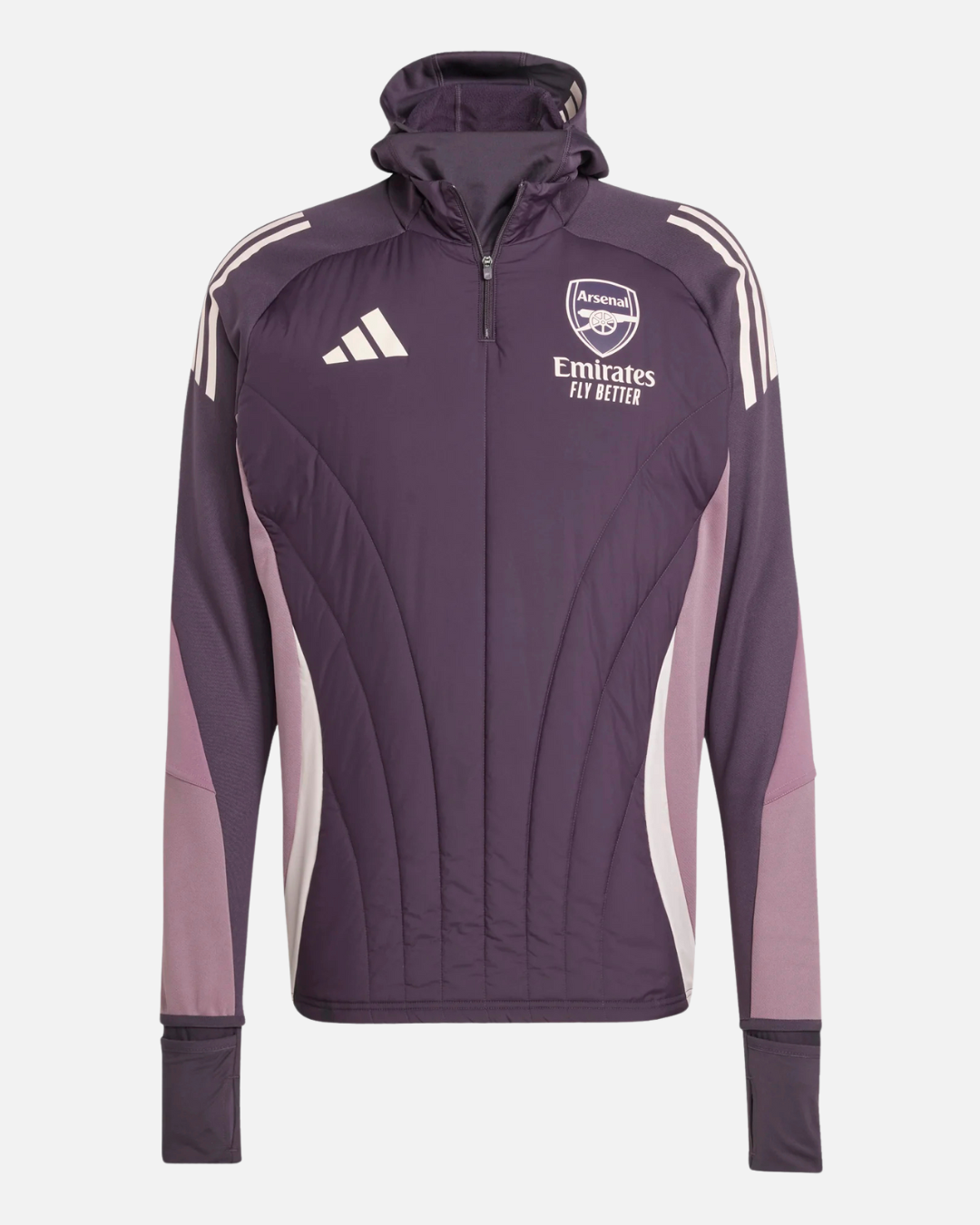Veste Arsenal 2024/2025 cagoule intégrée - Violet/Rose