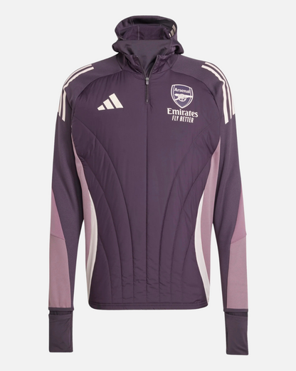 Veste Arsenal 2024/2025 cagoule intégrée - Violet/Rose