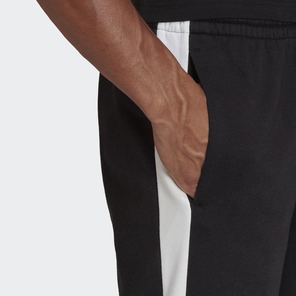 Pantalon Adidas Essentials Colorblock - Noir/Blanc