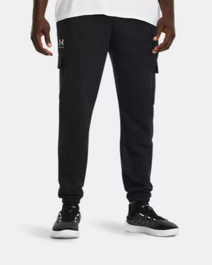 Pantalon Cargo Under Armour Running Essential Fleece - Noir