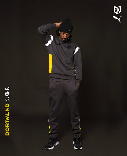 Pantalon d'entrainement Dortmund Archive - Gris/Blanc/Jaune