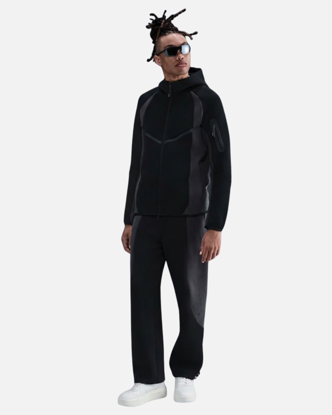 Veste Nike Windrunner Tech Fleece - Noir/Gris