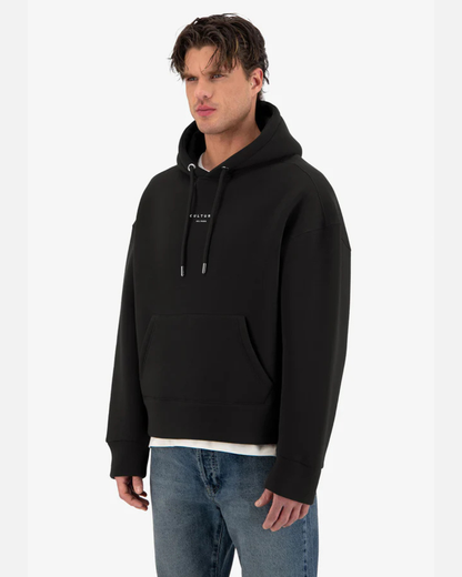 Sweat à capuche ADJ Culture Print - Noir/Blanc