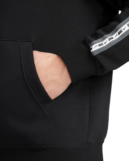 Sweat à capuche Nike Sportswear Fleece - Noir/Blanc