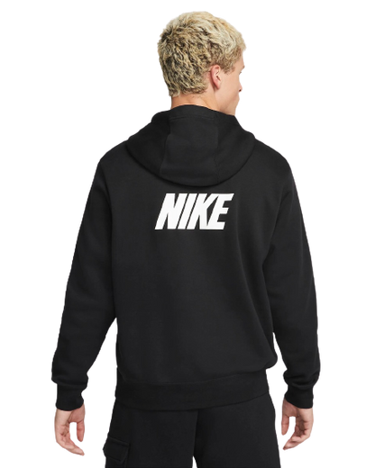 Sweat à capuche Nike Sportswear Fleece - Noir/Blanc