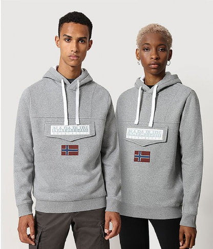 Sweat Capuche Napapijri Burgee - Gris