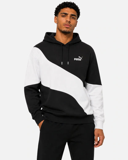 Sweat à capuche Puma Power - Noir/Blanc
