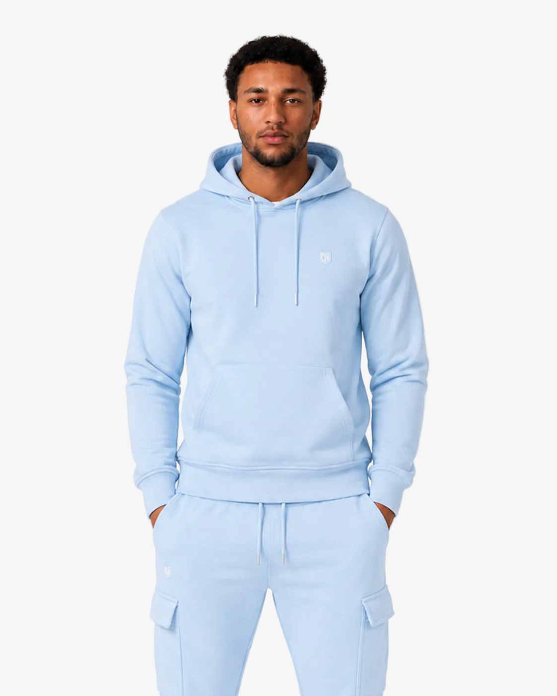 Sweat à capuche FK Cargo - Bleu Pastel
