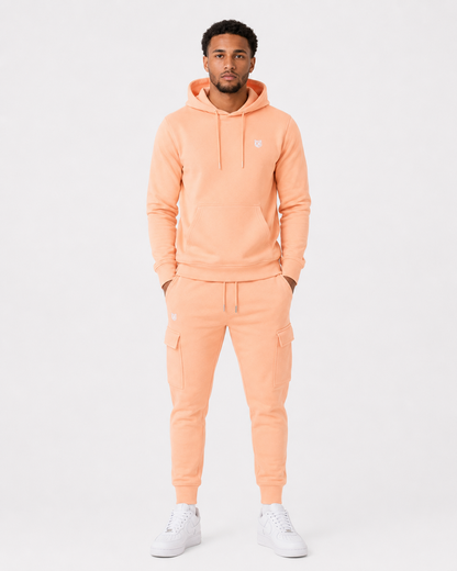 Sweat à capuche FK Cargo - Saumon Pastel