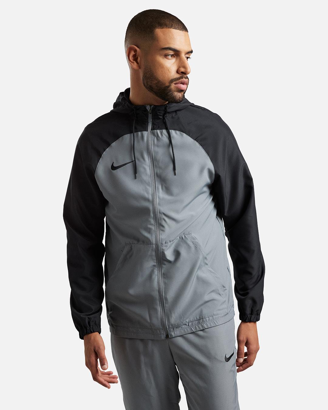 Veste à capuche Nike Running Academy - Noir/Gris