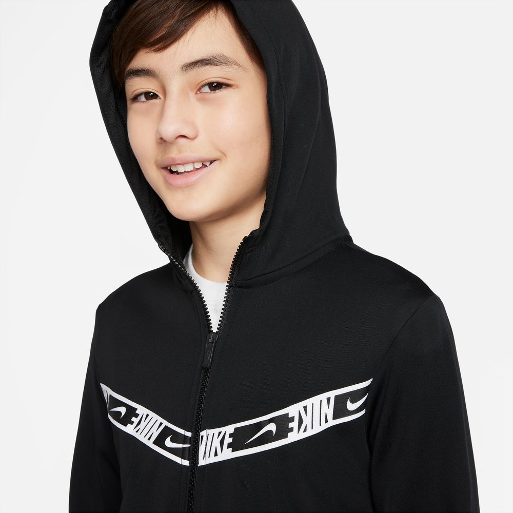 Veste à capuche Nike Junior Repeat - Noir/Blanc