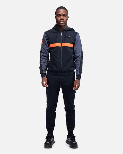 Veste à capuche Sergio Tacchini Ginnico - Noir/Rouge