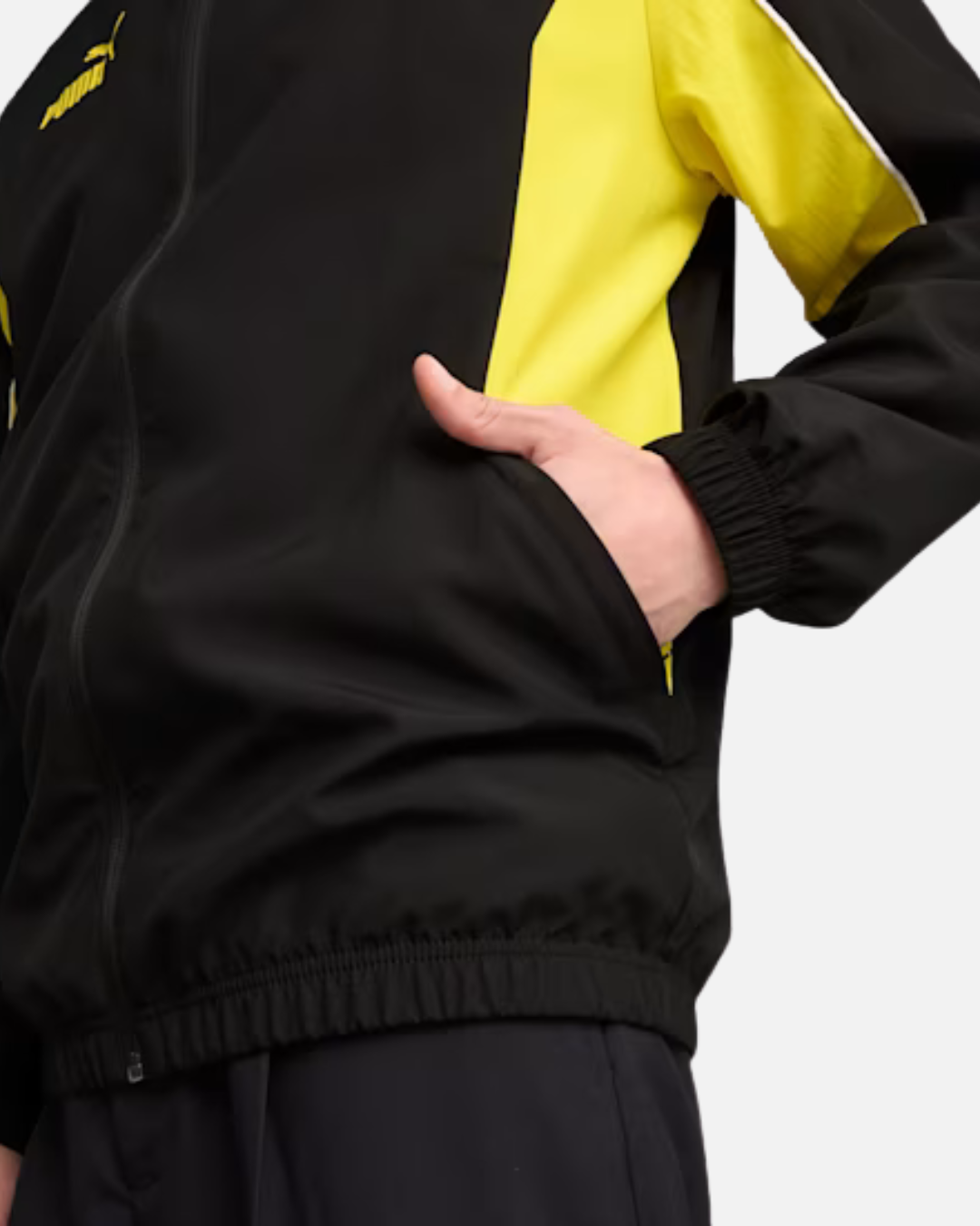 Veste de survêtement Dortmund 2025 - Noir/Jaune