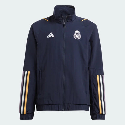 Veste de survêtement Real Madrid 2023/2024 Junior - Bleu/Blanc