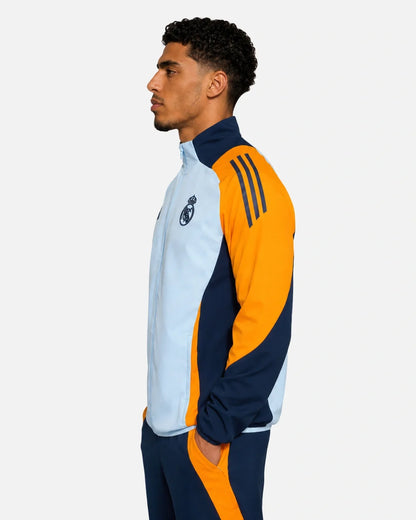 Veste de survêtement Real Madrid 2024/2025 - Bleu/Jaune