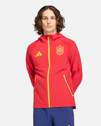 Veste Coupe-Vent Espagne Coupe du Monde 2026 - Rouge