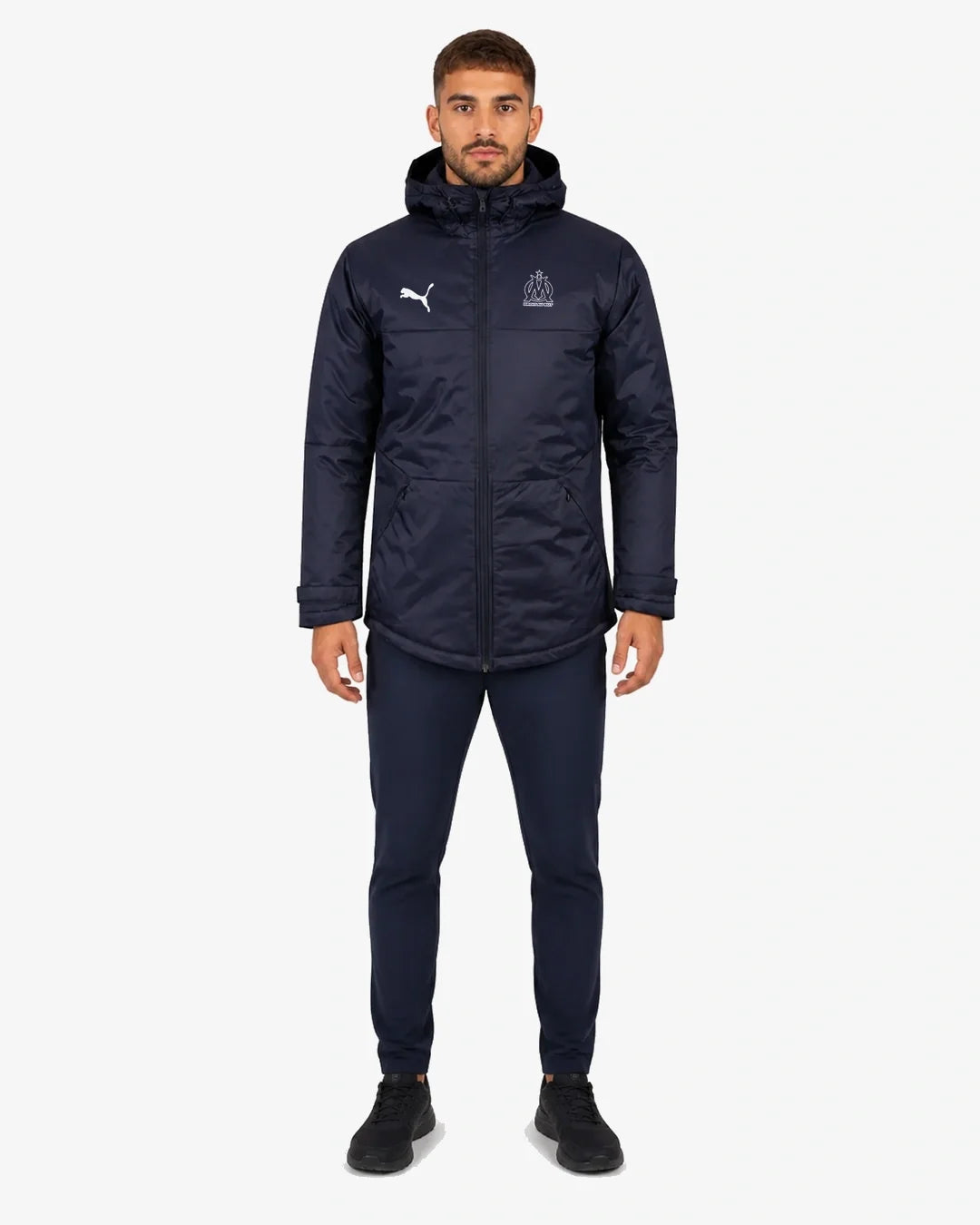 Doudoune OM - Bleu/Blanc