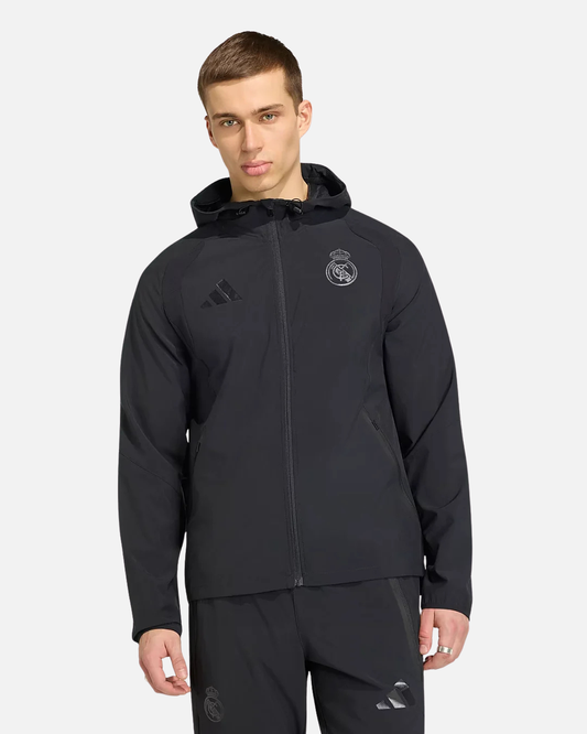 Veste Real Madrid Tiro Travel 2026 - Noir