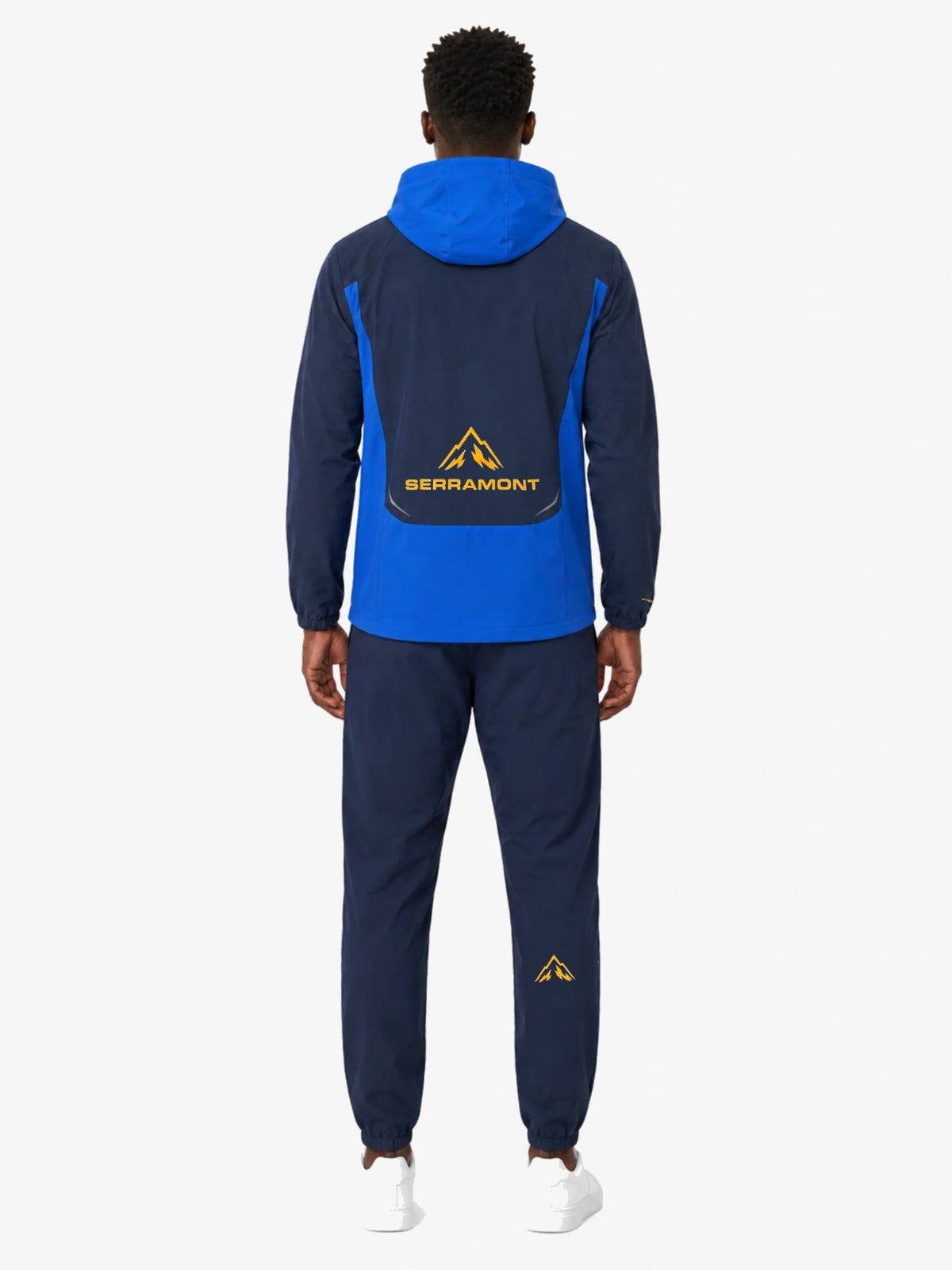 Veste de survêtement Running Serramont Velocity - Bleu/Orange