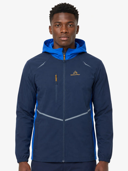 Veste de survêtement Running Serramont Velocity - Bleu/Orange