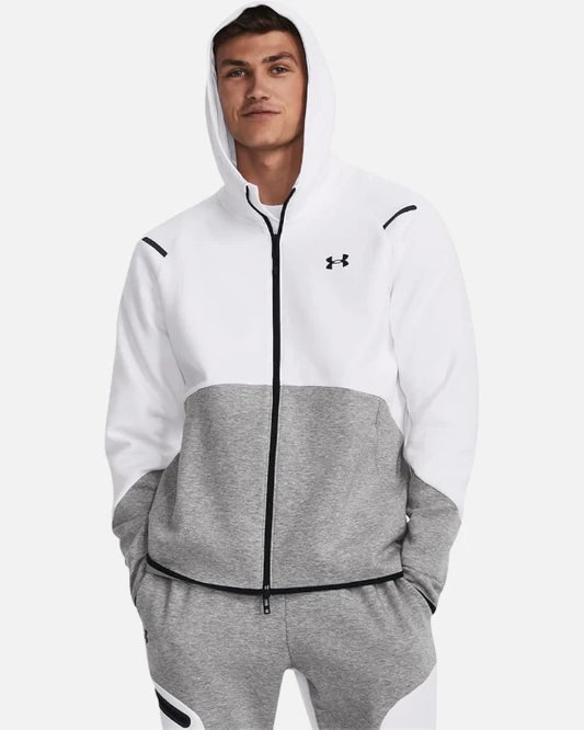 Veste Under Armour Unstoppable Fleece - Gris/Blanc