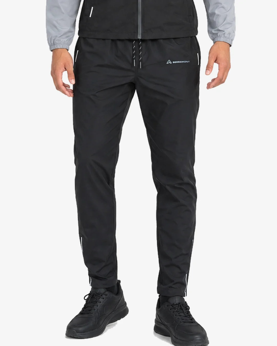 Pantalon de survêtement Running Serramont Thermodrive - Noir/Vert